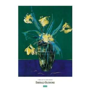  Emerald Blossoms by Jennifer Hollack 24x32