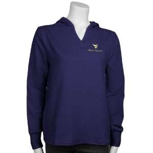  West Virginia Mountaineers Navy Blue Ladies Pullover Hoody 