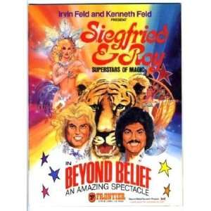  Siegfried & Roy Beyond Belief Program 1981 Las Vegas 