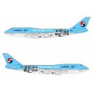  Dragon Wings Korean Air B747 400 Passionate Model Plane 