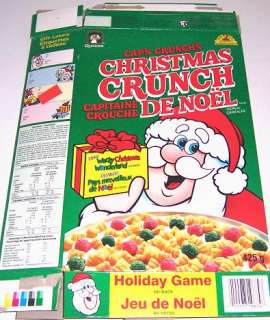 1992 Capn Crunchs Christmas Crunch Cereal Box cc067  
