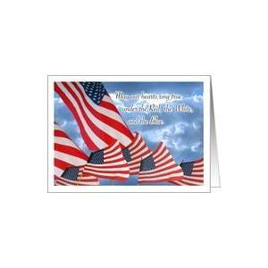 Flag Day, Parade of Flags Patriotic Card