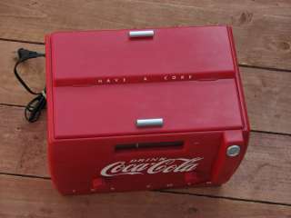Old Tyme Coca Cola Cooler Cassette Radio OTR 1949  