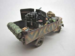 BUILT 1/35 GERMAN WWII UP ARMOURED OPEL BLITZ WITH KWK L/42 CHERBOURG 