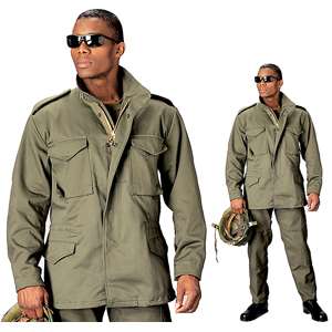 OLIVE DRAB Military Army Style M65 FIELD JACKET w/LINER  
