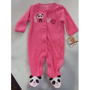 Carters Baby Girls One piece Terry Footed Easy Entry Sleep and Play 