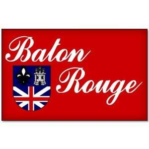 Baton Rouge Louisiana flag car bumper sticker decal 5 