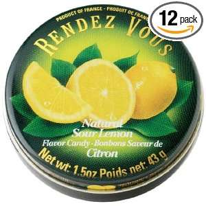 Rendez Vous Sour Lemon, 1.5 Ounce Tin Grocery & Gourmet Food