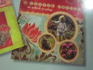 NEW COMPLETE COLORBOK SCRAPBOOK KIT OVER 1000 PIECES BROWN FLORAL BOX 