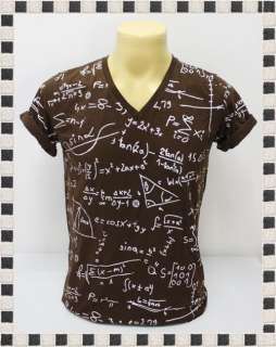   Rock Funky Math Mathematics Brown Art Men T Shirt Size S  