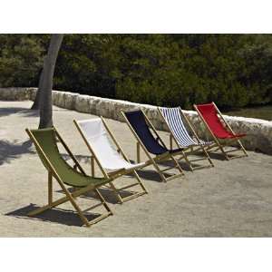   Cabana Beach Pool Sling Patio Wood Lounge Set Patio, Lawn & Garden