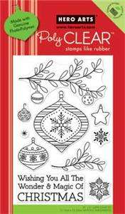 Hero Arts Poly Clear Magic Of Christmas Stamps CL462  