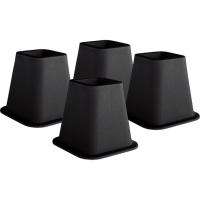 Trademark 6 Inch Black Bed Risers, 4 Pack As Seen On TV  