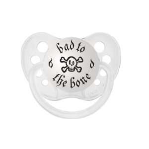  Bad to the Bone Clear Pacifier Baby