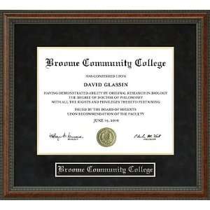  Broome Community College Diploma Frame