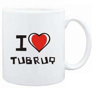  Mug White I love Tubruq  Cities