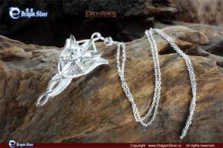 sterling silver Arwen evenstar pendant necklace LOTR  