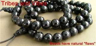Healing BLACK TOURMALINE Crystal Power Beads Bracelet Jewellery wrist 