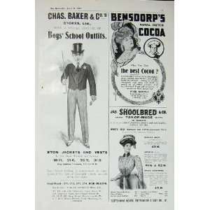  1907 Baker Boys Outfits Bensdorp Cocoa Shoolbred Monaco 