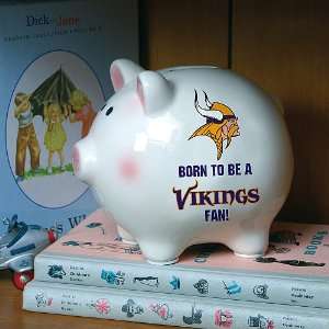    MINNESOTA VIKINGS OFFICIAL 6x5 BORN TO BE PIGGY Toys & Games