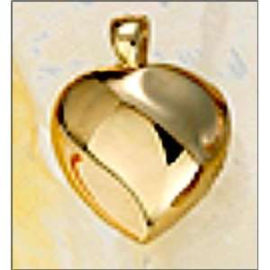  Solid Gold (14K) Heart Cremation Pendant