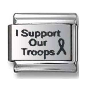  I Support Our Troops Italian charm Jewelry