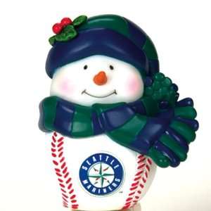  BSS   Seattle Mariners MLB Light Up Musical Snowman 