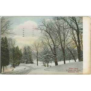  Reprint Baltimore, Maryland, ca. 1907  a winter scene in 