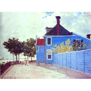   Monet   32 x 24 inches   The Blue House in Zaandam