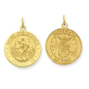   Air Force Saint Christopher Medal Pendant West Coast Jewelry Jewelry
