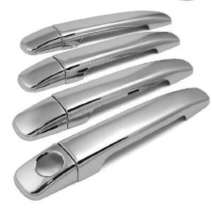 Triple Chrome Plated Finished Replacement Chrome Door Handle Cover Set 