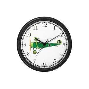 Green Triplane   JP   Wall Clock by WatchBuddy Timepieces (White Frame 
