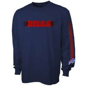 Buffalo Bills Navy Blue Flea Flicker Long Sleeve T shirt  