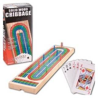 Pressman Toy Corporation Wood Cribbage with Cards