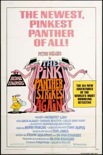 The Pink Panther Strikes Again 1976 Original U.S. One Sheet Movie 