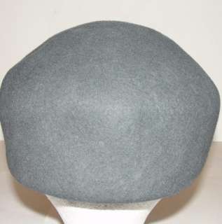 Gray Wool Fedora Brim Hat One Size  