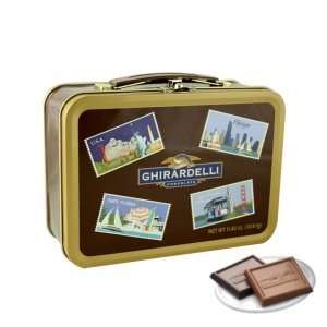 Ghirardelli Chocolate Cities Lunch Box Tin with SQUARES Chocolates, 11 