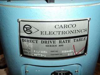 LDS CARCO ELECTRONICS DIRECT DRIVE RATE SHAKER TABLE  