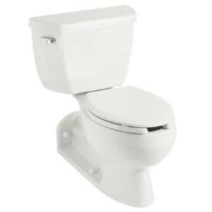  Barrington Pressure Lite Toilet in White Finish Black 