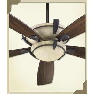 Quorum 61525 44 Mendocino Ceiling Fan 5 Blades 52, Toasted Sienna 