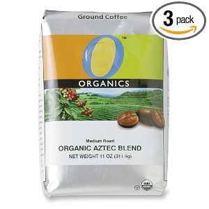 Organics Aztec Blend Medium Ground Coffee, 11 Ounce Bags (Pack of 3 