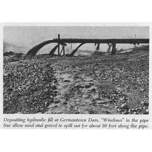  Depositing hydraulic fill at Germantown Dam,OH,1951