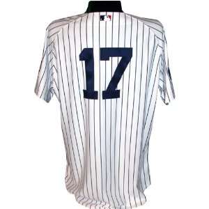  Shelley Duncan #17 2008 Yankees Game Issued Home Pinstripe 