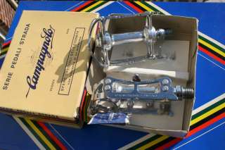 NOS CAMPAGNOLO ® PEDALS NEW IN BOX ROAD BIKE 50s 70s  