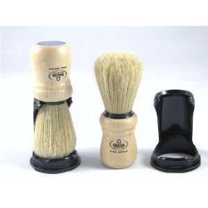  Omega Boar Bristle Shaving Brush with Wood Handle & Stand 