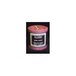  Berry Divine Soy Chunk Pillar Candle 3 x 3