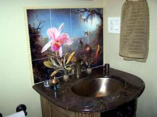 Art Mural Ceramic Orchid Bath Backsplash Tile #281  