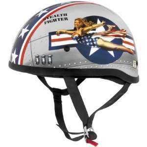  Lid Helmets Original Helmet , Style Bomber Pin Up, Size Sm 646951
