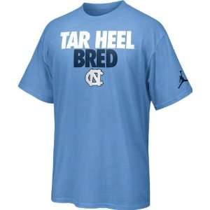   Carolina Tar Heels Nike Light Blue Rise and Roar Basketball T Shirts