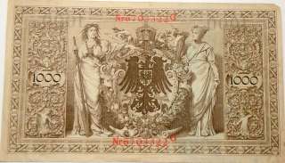 German Empire 1910 AD Authentic Reichbanknote Pre WWI Money of the 